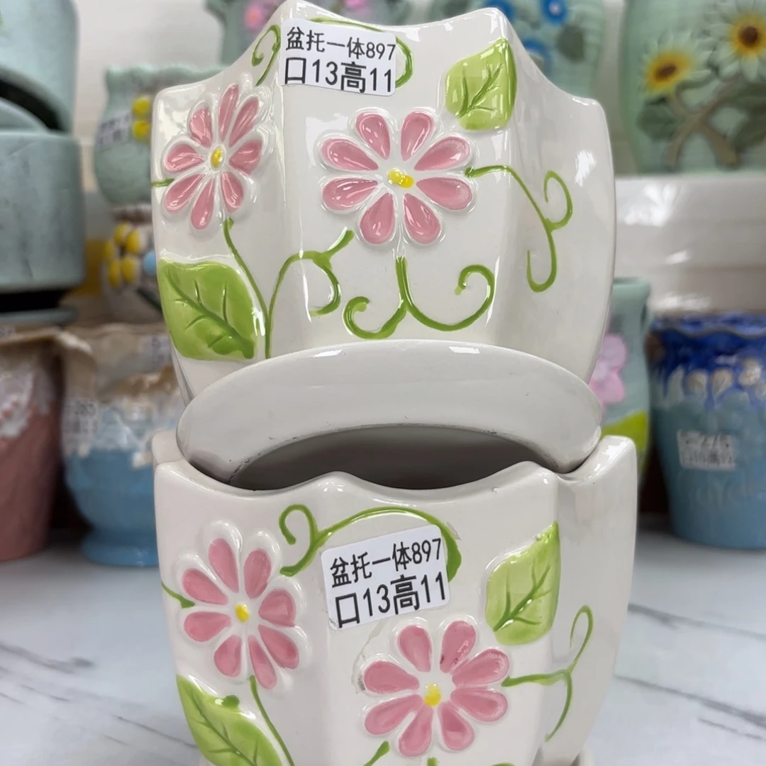 @夏西陶瓷花盆@@5897