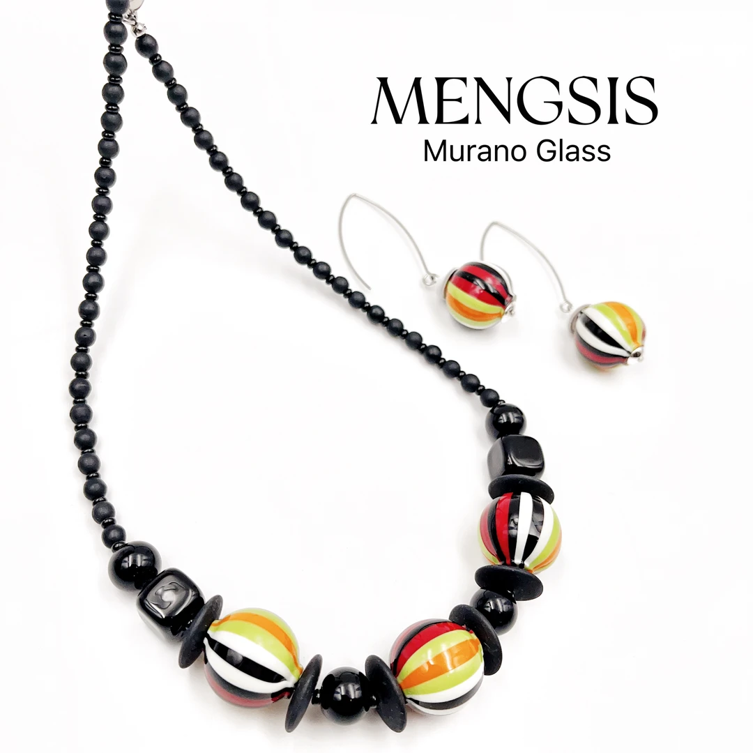 意大利Murano琉璃 设计师项链 迷你小米珠 12.8
