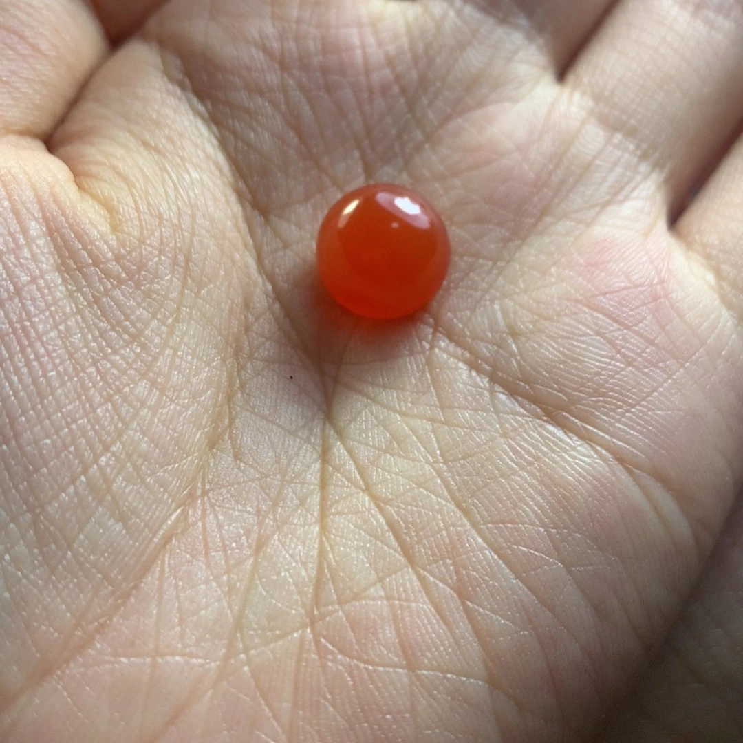 南红玛瑙冰红戒面未镶嵌