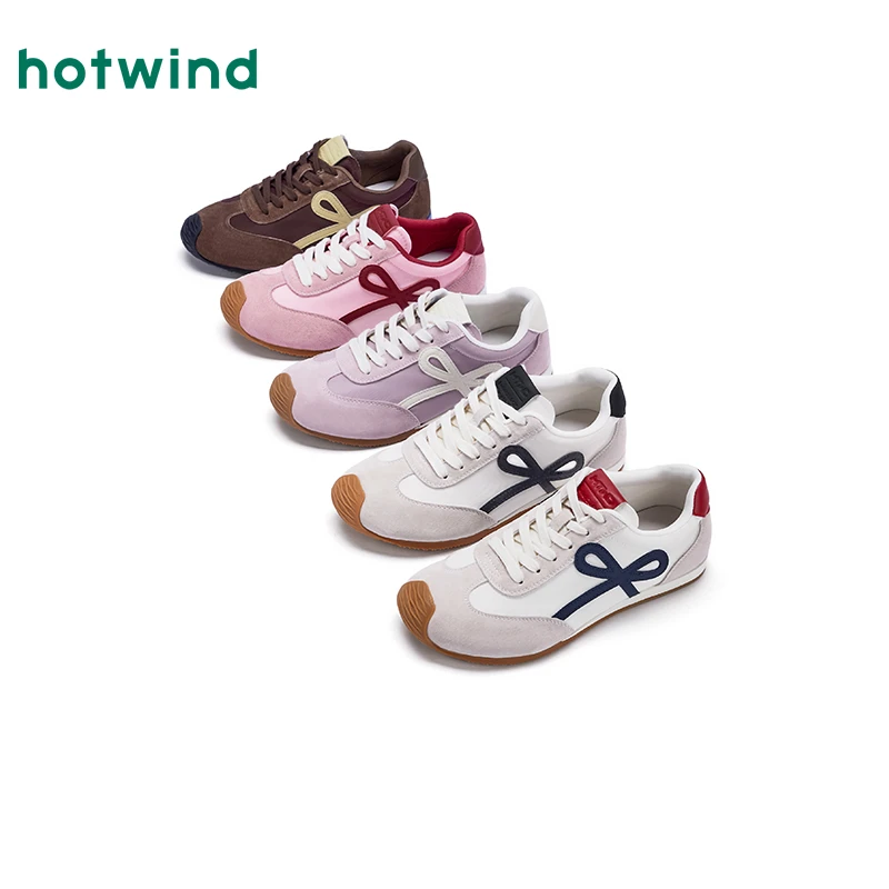 热风25年秋季女时尚舒适德训增高琥珀流光色慢跑阿甘鞋H11W25D31