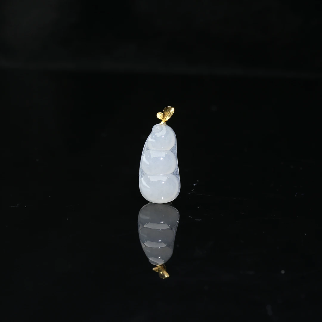 FC29天然缅甸A货18k冰豆子吊坠/800694/保利厦门拍卖