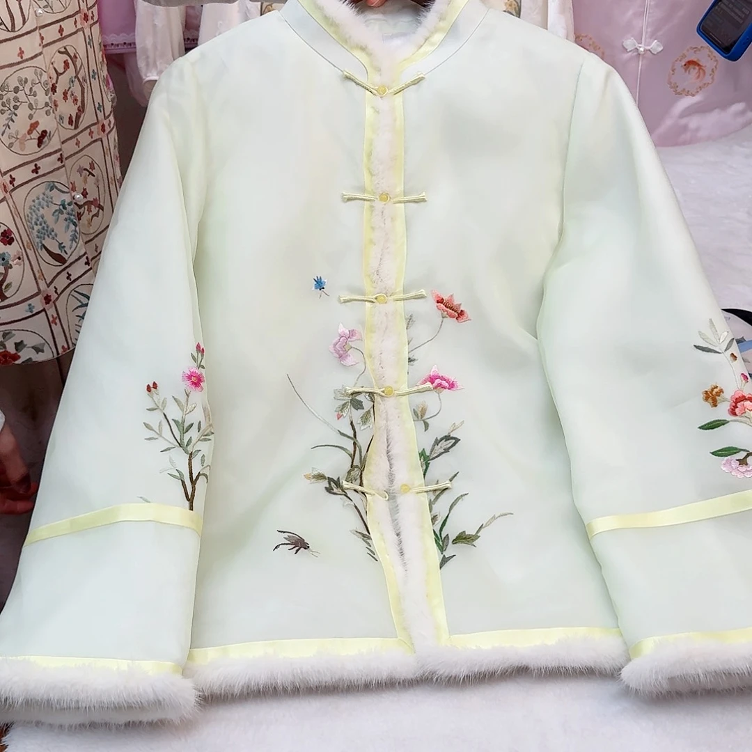 刺绣苏绣一物一件绿色