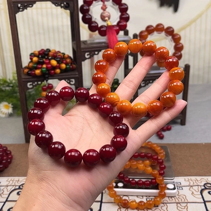 心***剧贝壳杉（血龙木）手串/手链