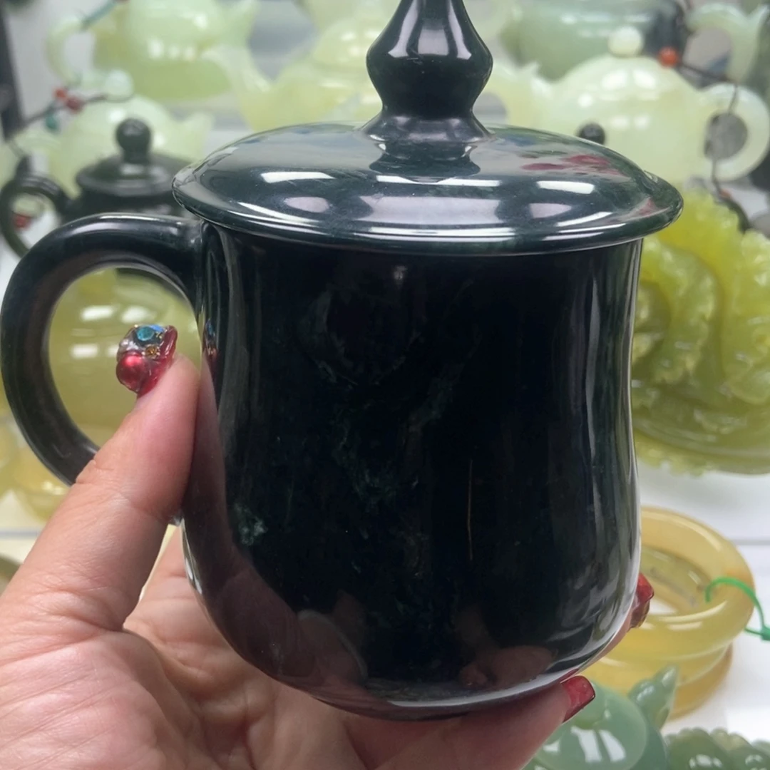 蛇纹石玉壶未镶嵌