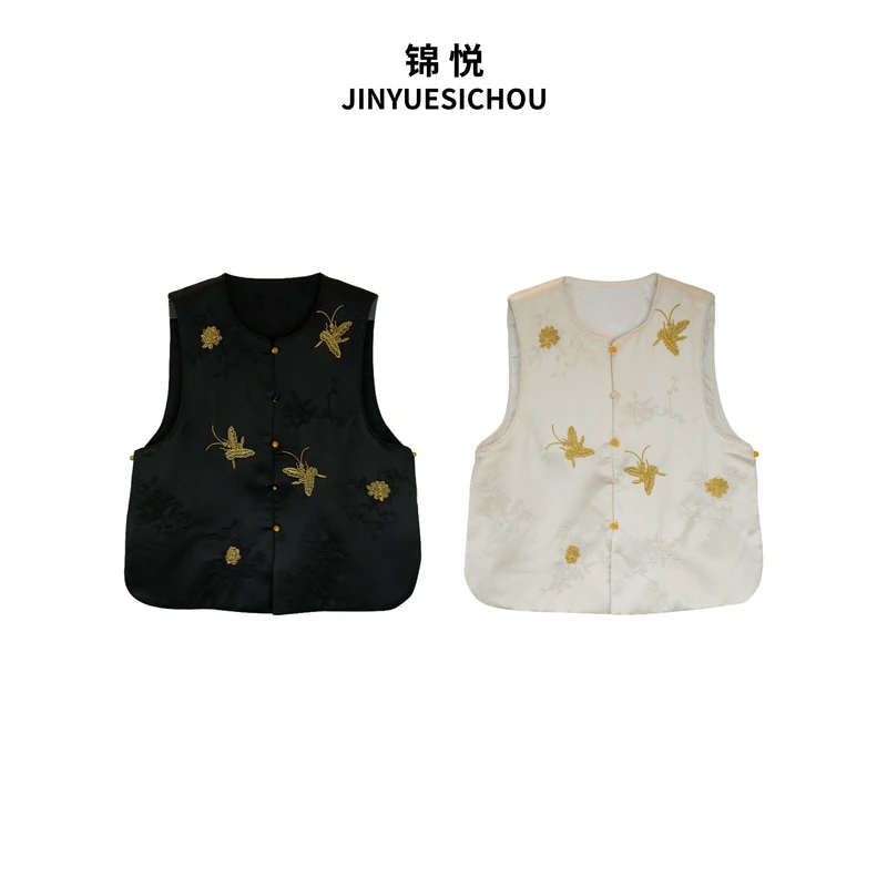 新中式气质百搭设计师款加厚马甲Q1456