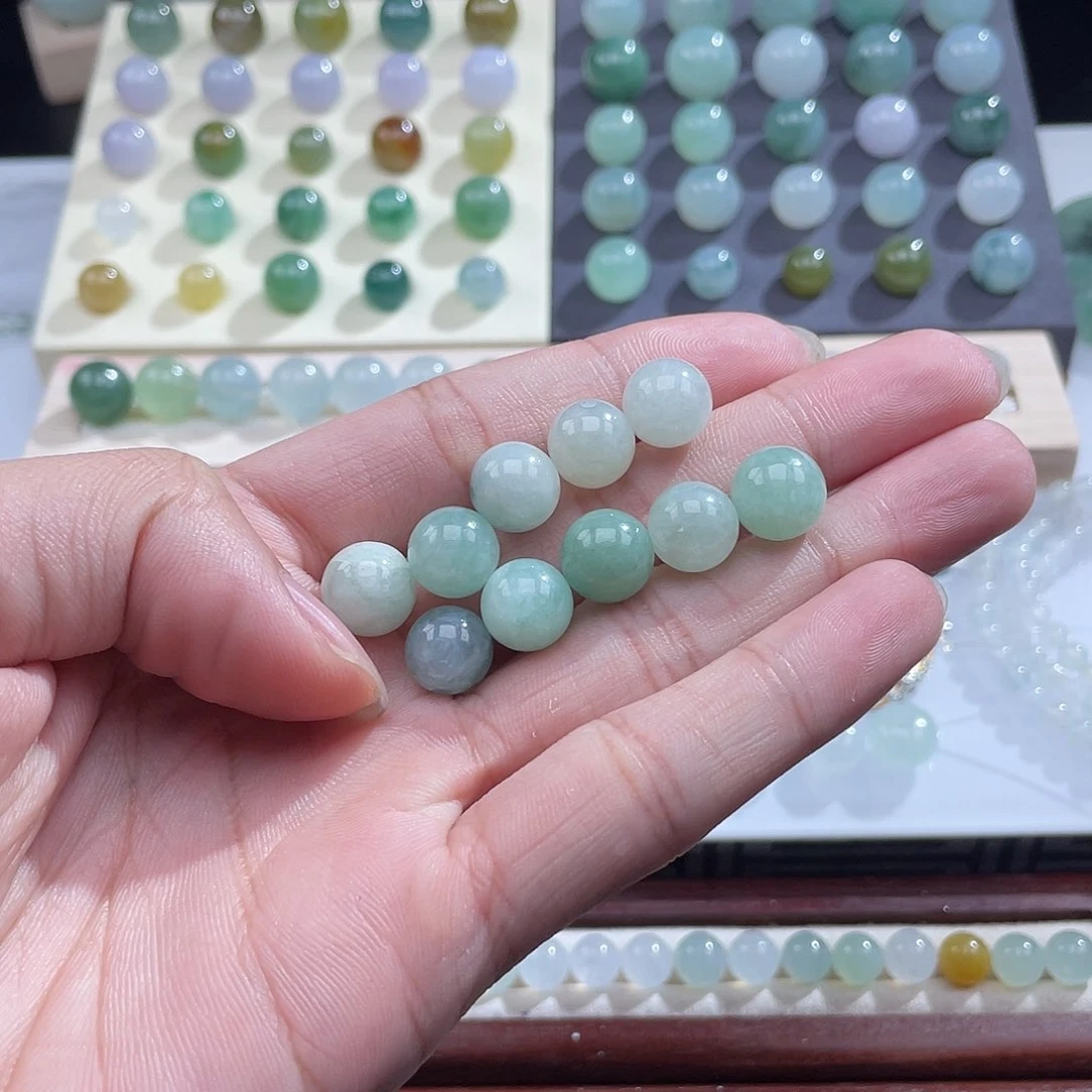 散珠翡翠卡10 10颗 有小纹
