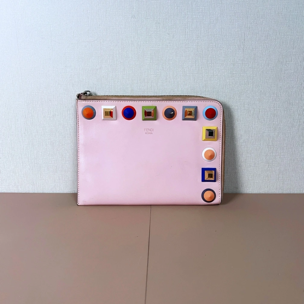 95新 FENDI/芬迪 芬迪积木手拿包a9894