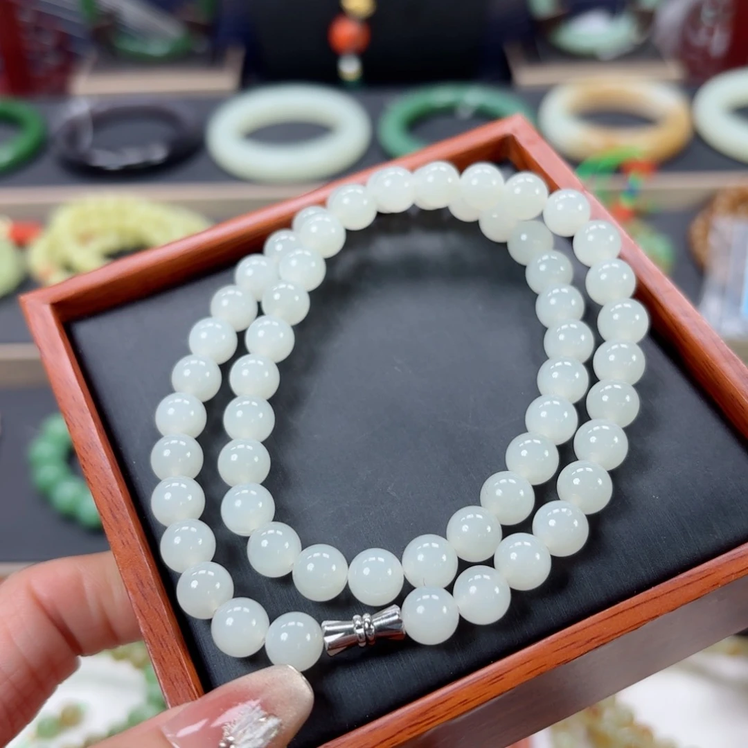 和田玉手链有瑕未镶嵌