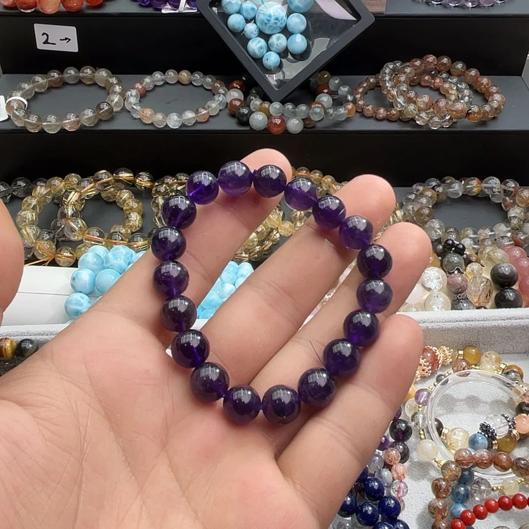 水晶手链未镶嵌卡10乌拉圭素圈