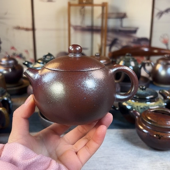 壶柴烧紫砂壶西施