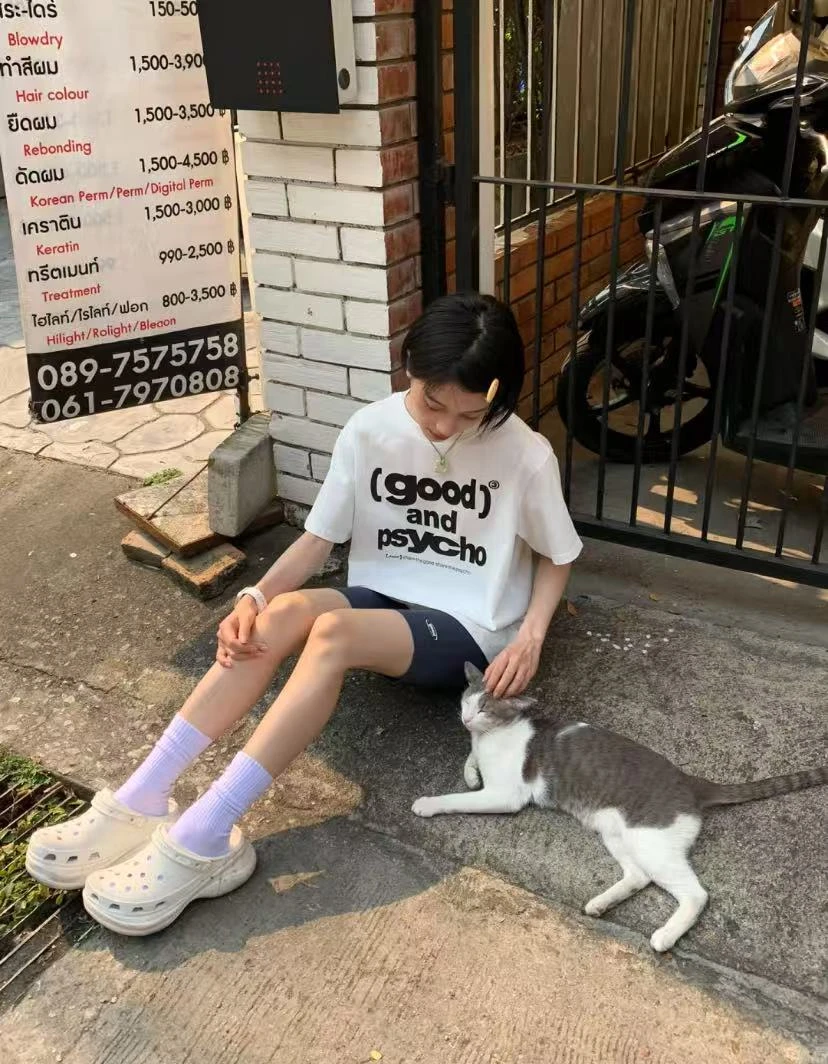 【美好经典】开播浮力！拼手速就一点点 韩系简约高级感T恤