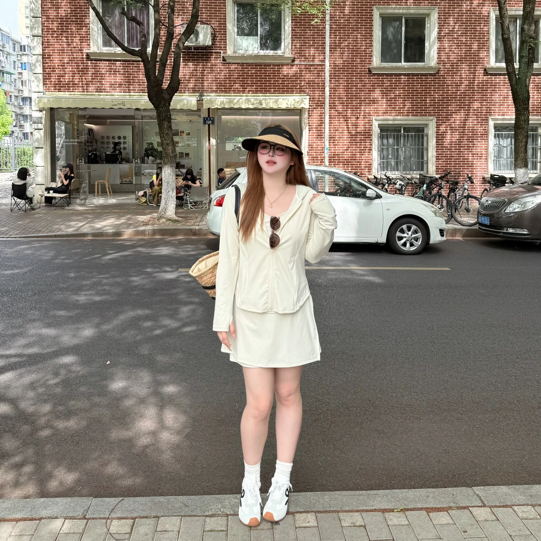 维维&南岛风大码女装2025款胖mm宽松显瘦夏季防晒三件套装ZWW699