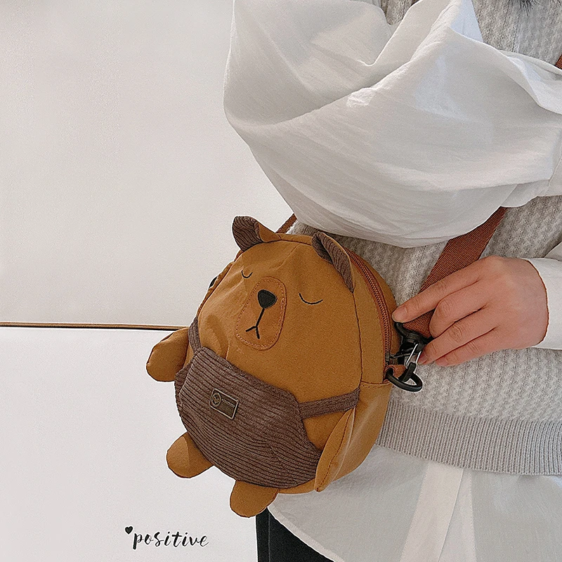 三色补丁小卡皮挎包女2025春可爱单肩包小众设计百搭少女心斜挎包