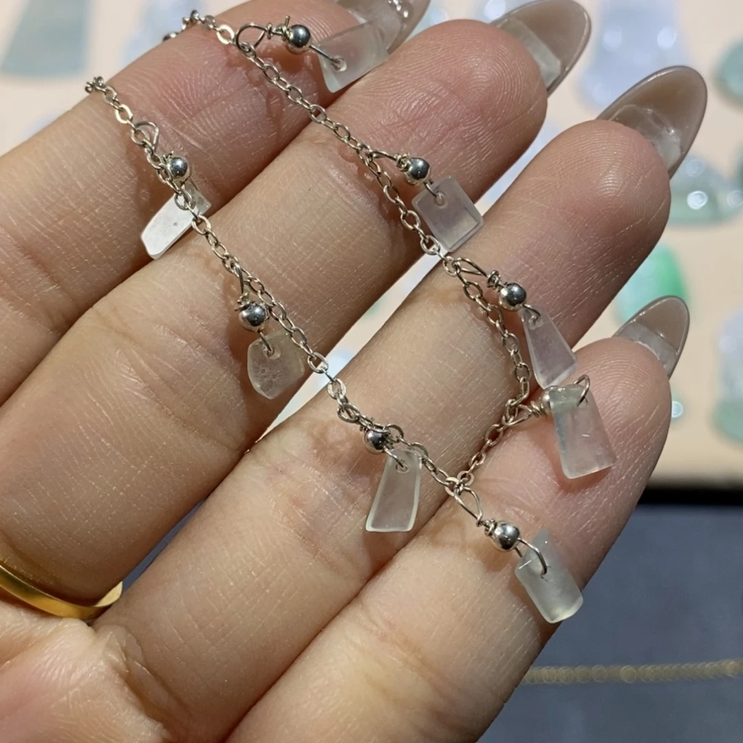 翡翠银S925镶嵌手链