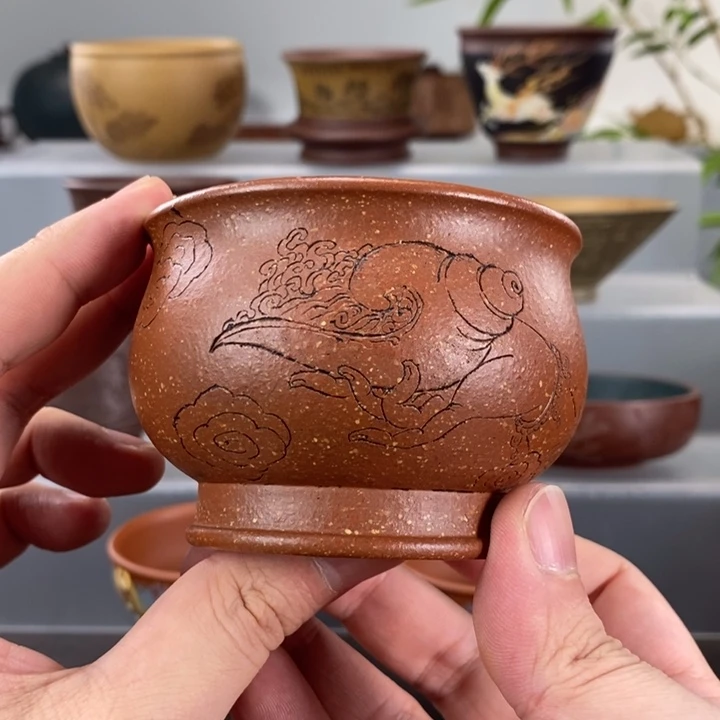 宜兴紫砂手工主人杯