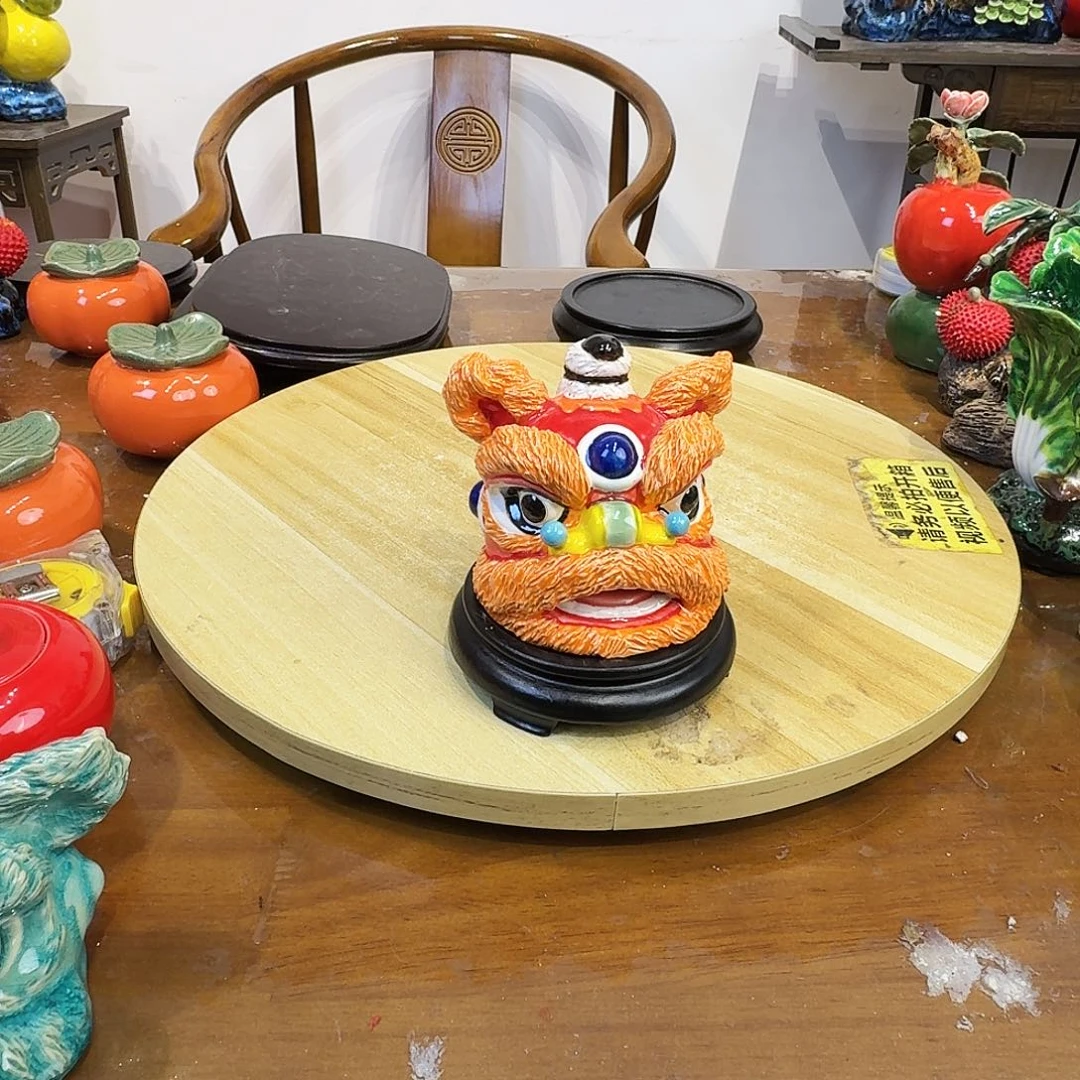 陶瓷狮子头摆件的