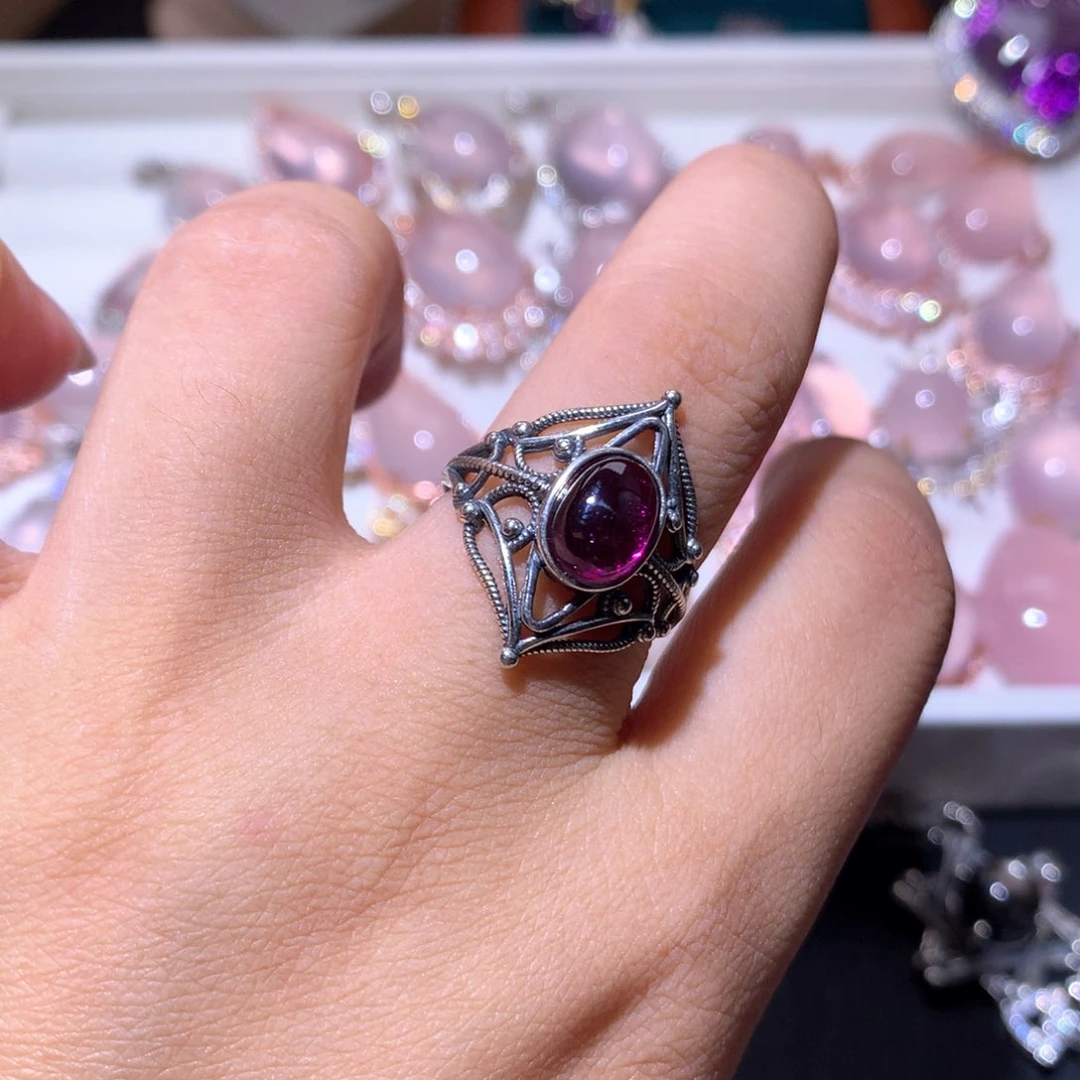 【闪购商品】水晶戒指银S925镶嵌白*饭戒指