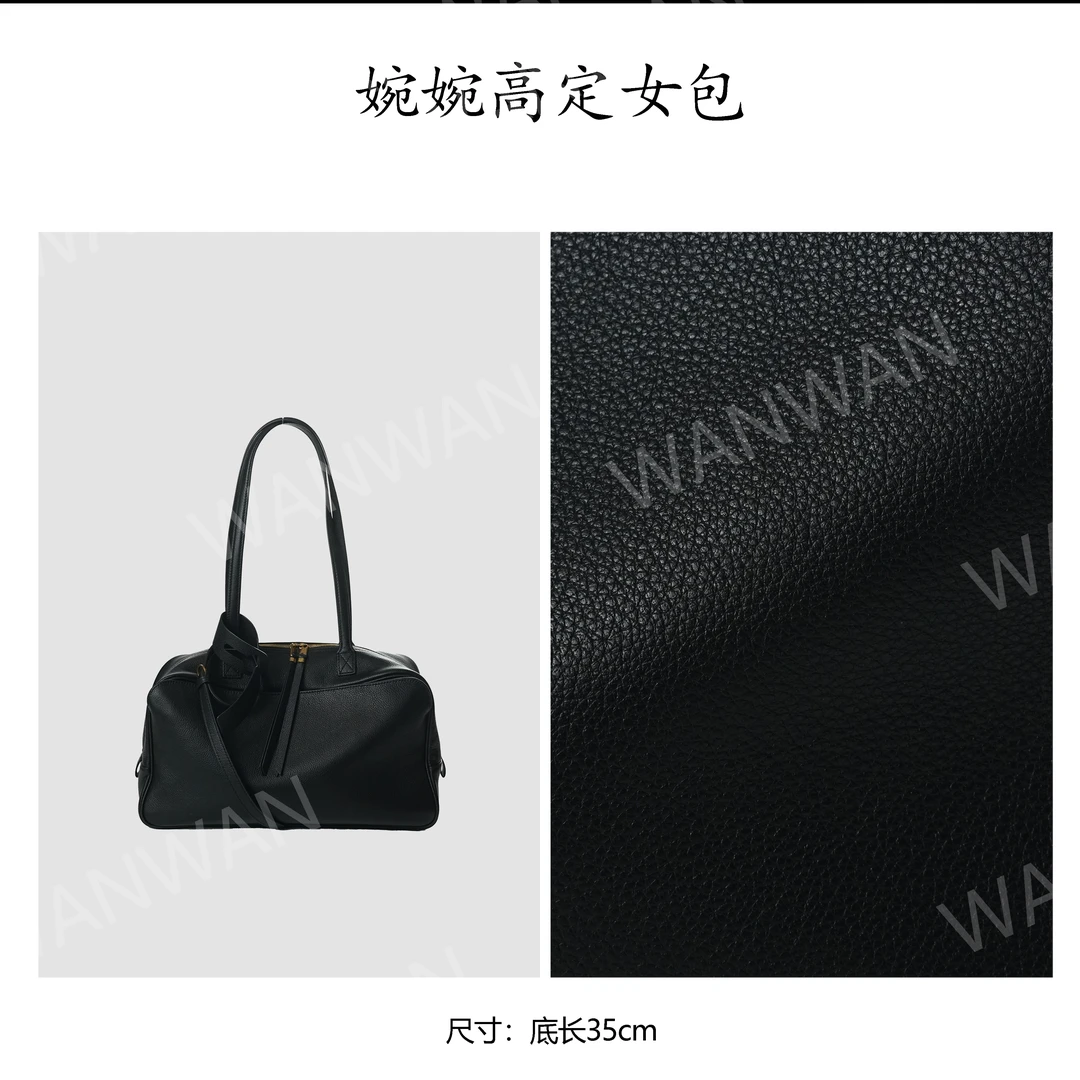 时尚耐刮包印花单肩包运动斜挎式百搭纯色牛仔轻奢BV3686-黑色