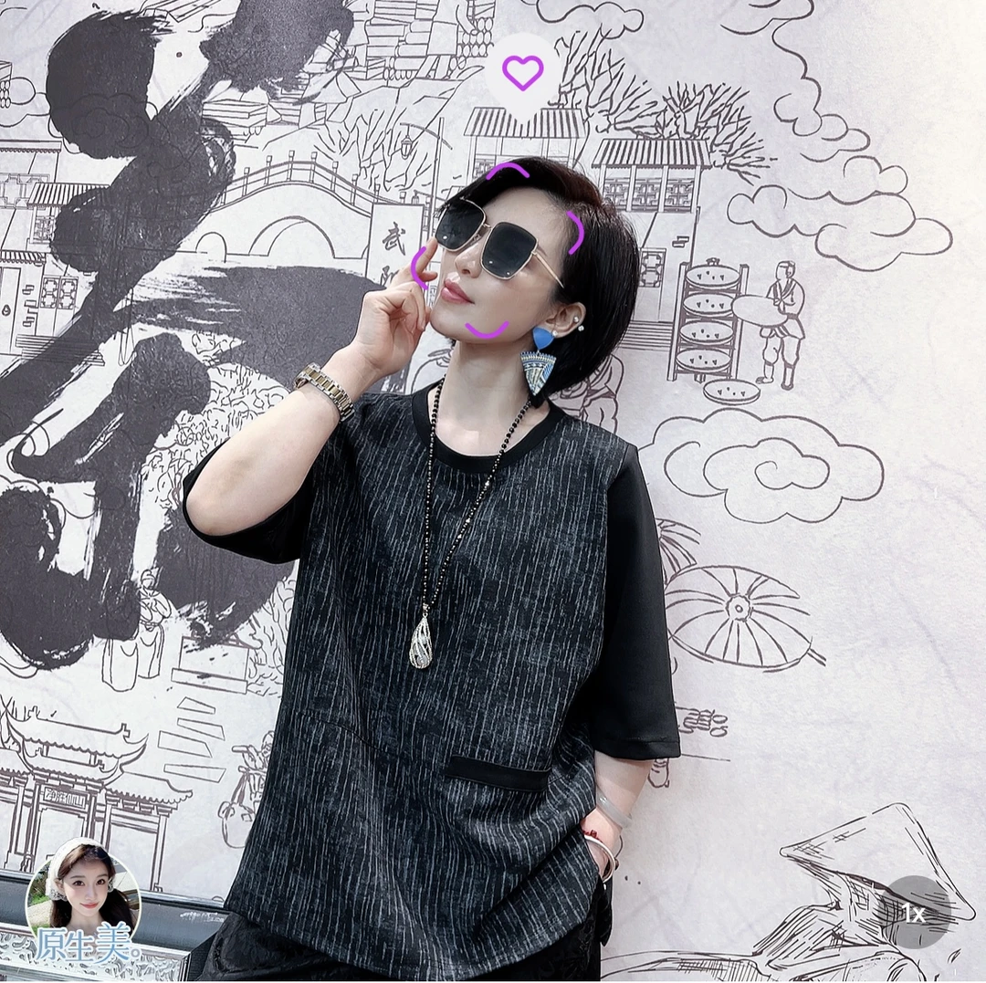小众定制设计宽松欧韩高级感上衣 6606