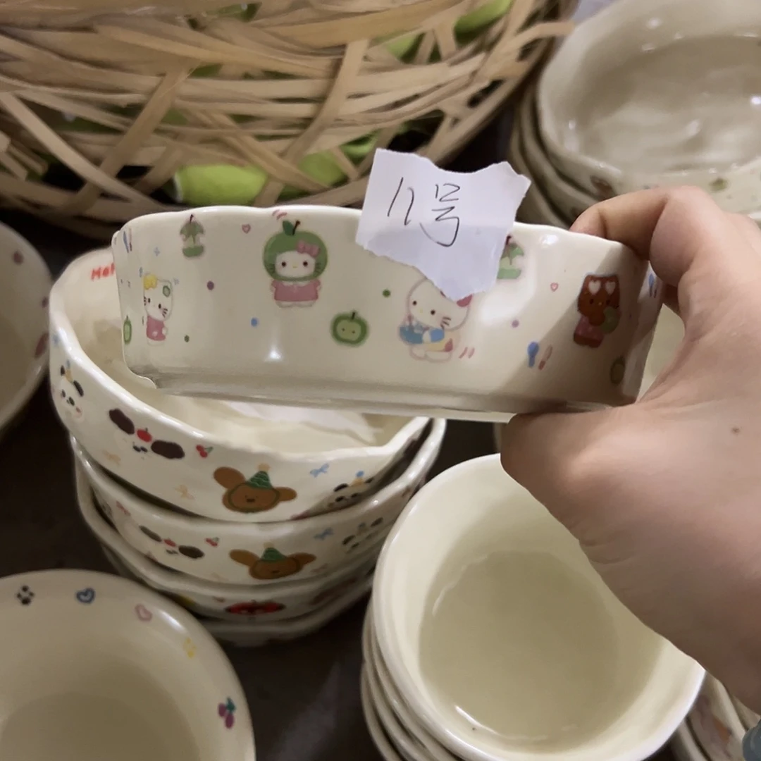 搪瓷微瑕kity甜品碗11号