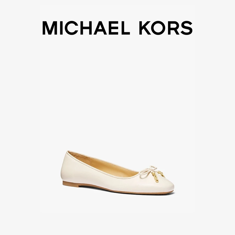 【商场同款】MICHAEL KORS Nori 女软底蝴蝶结饰平底芭蕾舞鞋