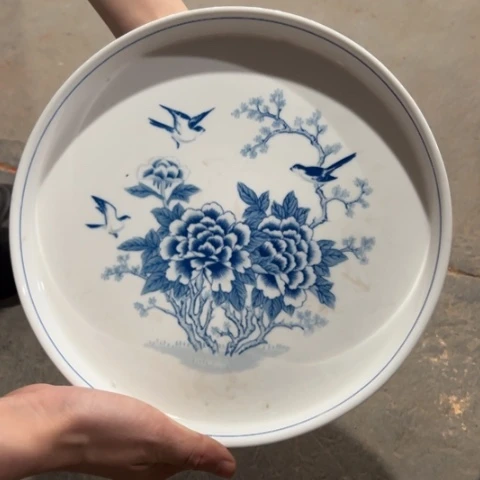 醴陵高温瓷群力90后，25厘米茶盘