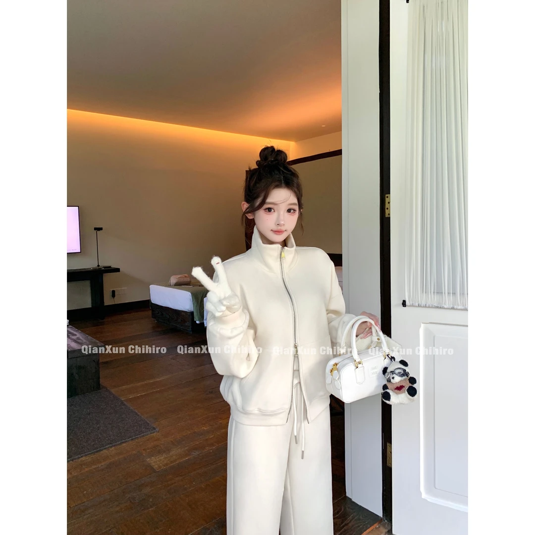 「慵懒欧尼」秋季时尚气质百搭洋气休闲轻奢设计感套装QXQ5TZ6607A