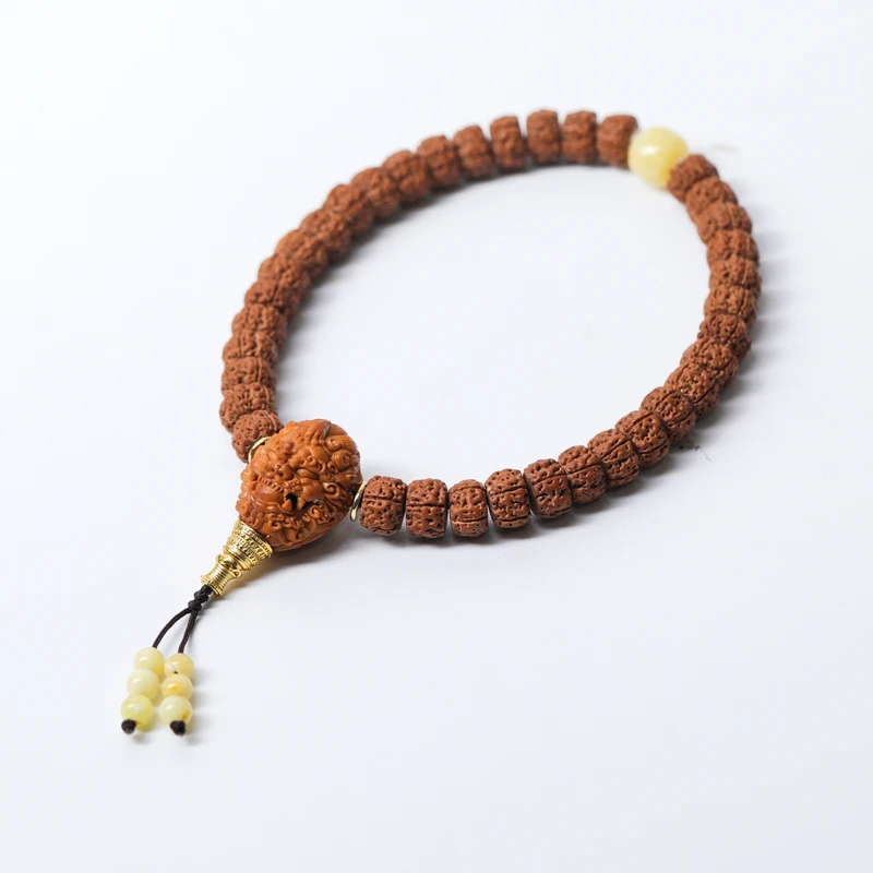 橄榄核獬豸三通配藏式直切金刚手持 直径10mm约18g Y250419-01