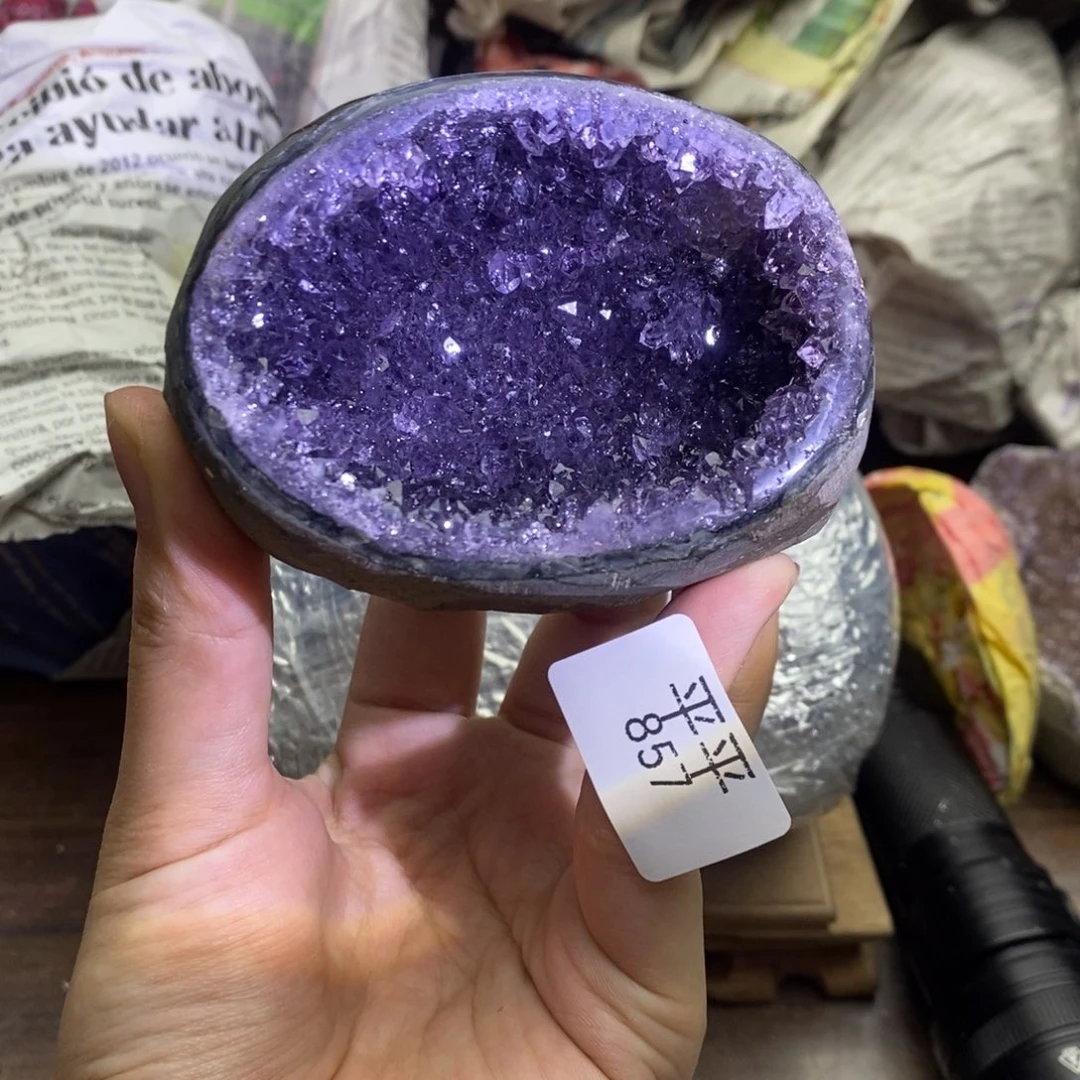 紫晶珠宝半成品未镶嵌