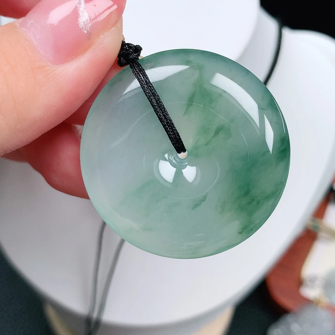 翡翠未镶嵌颈饰平安36-7.7