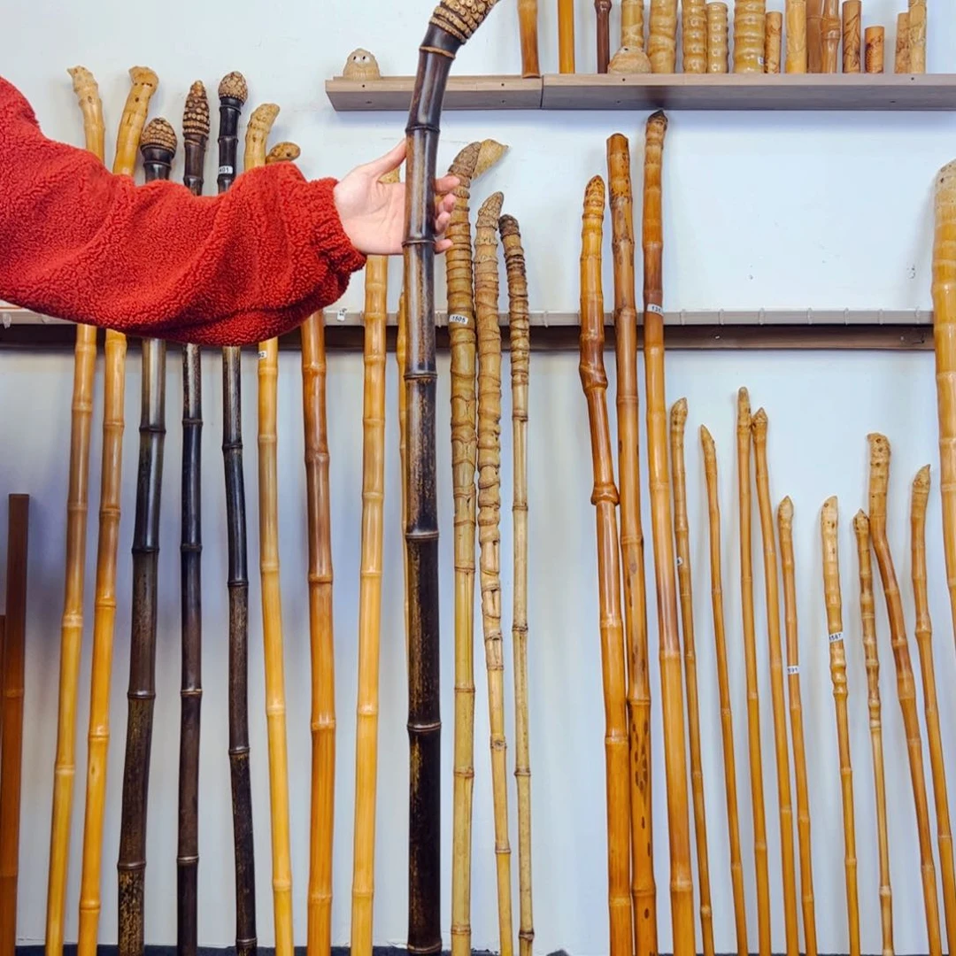 1598紫竹手持把玩棍登山杖