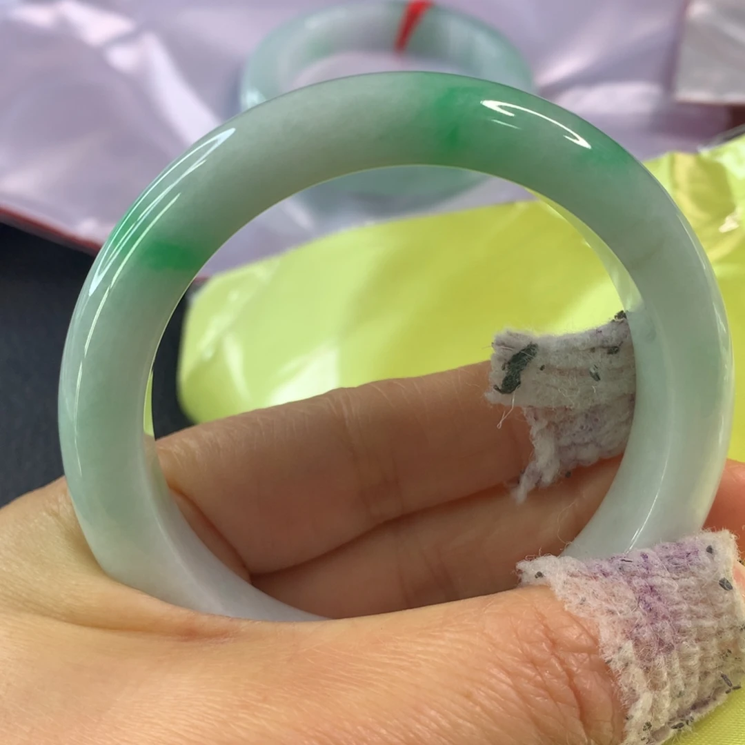 翡翠未镶嵌手镯翡翠手镯56.8