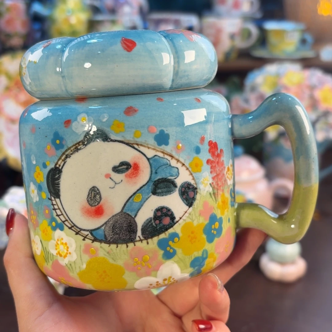 景德镇手绘高温釉下彩陶瓷茶具