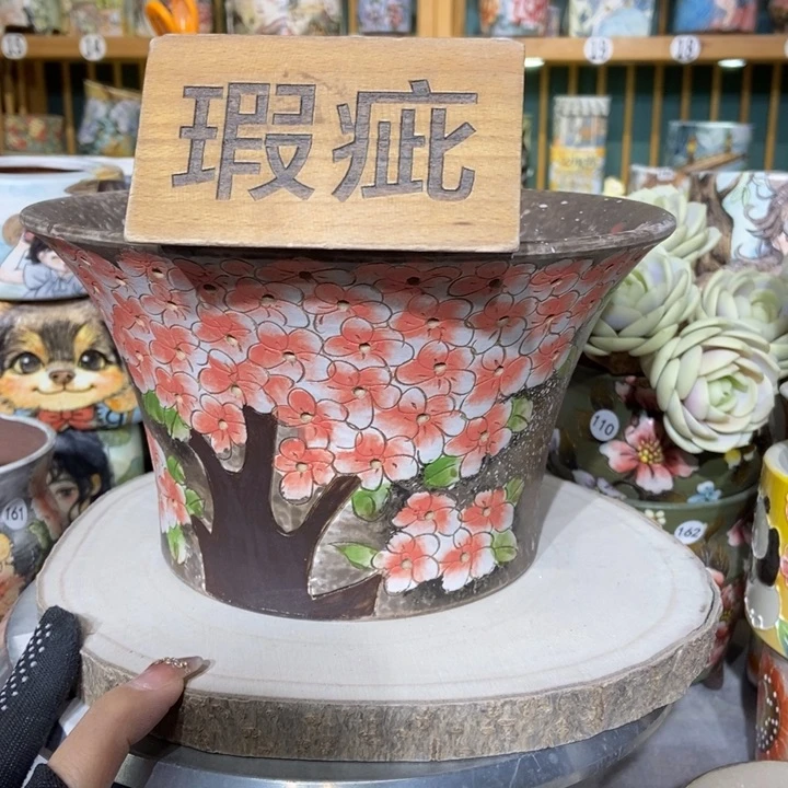 红陶景德镇艺术手绘作品