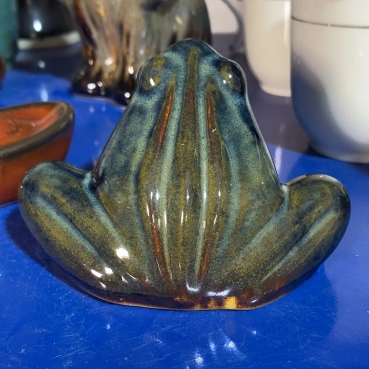 瓷片七厂窑变青蛙