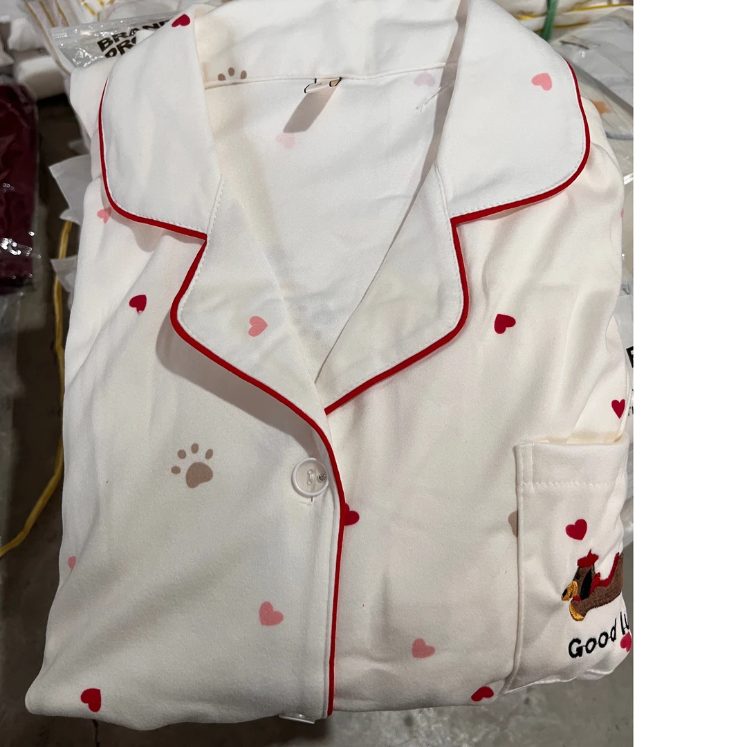 德绒 长袖长裤翻领保暖家居服套装