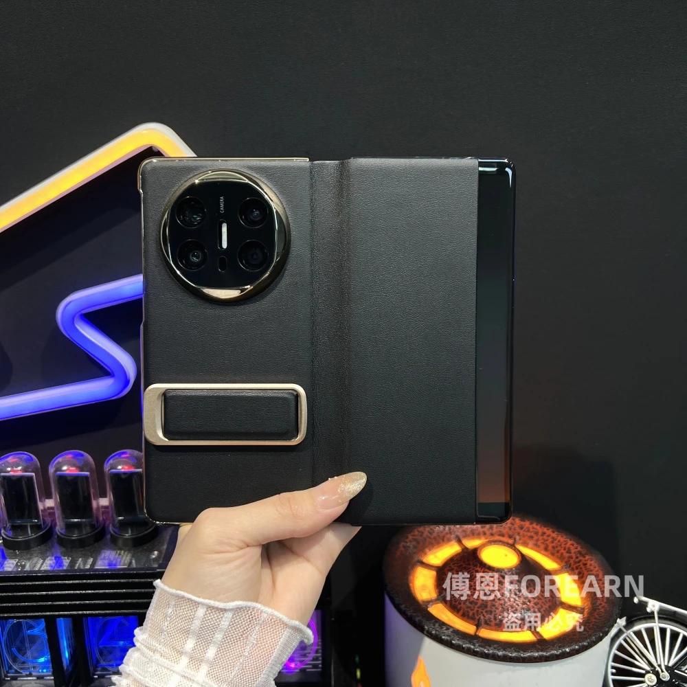 适用于华为matex6手机壳折叠屏x6支架腕带保护套翻盖皮套智能全包