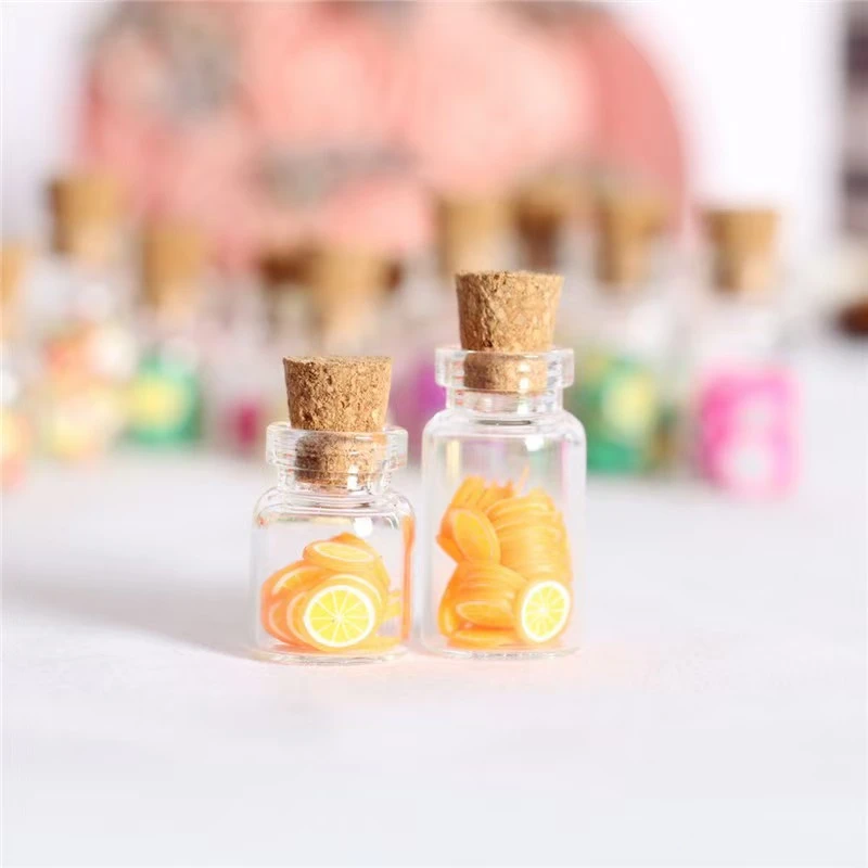 微缩场景瓶装果敢6个套装娃娃屋摆件