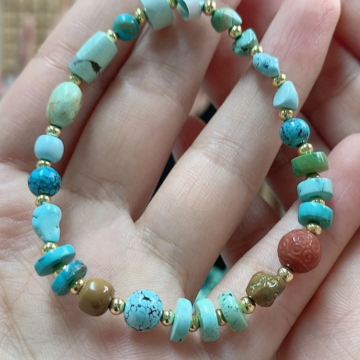 绿松石珠宝奇石未镶嵌