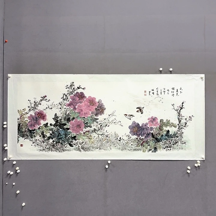 国画亲笔手绘放心去藏