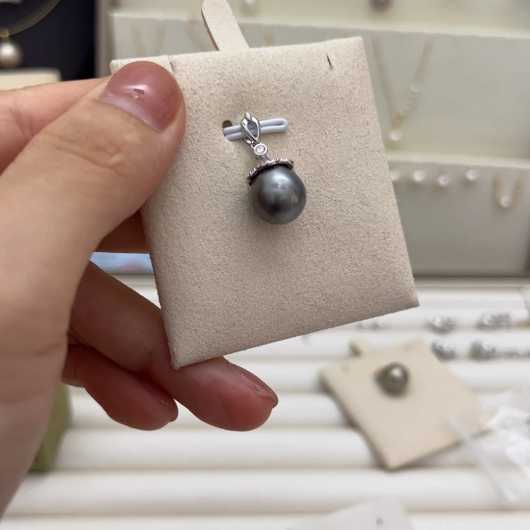 海水珍珠银S925镶嵌吊坠(不含链)