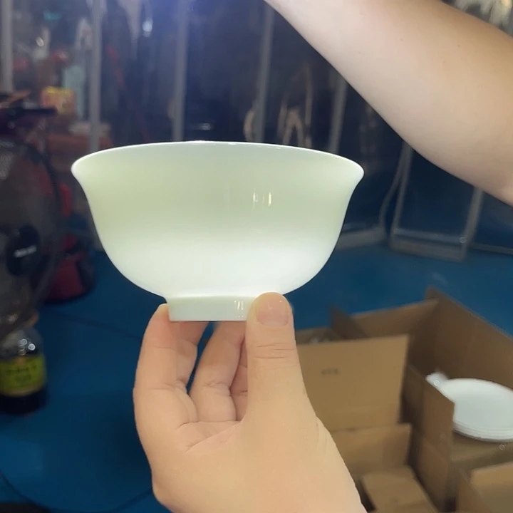瓷片云白4.75英寸米饭碗十个包邮