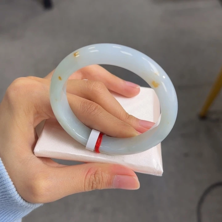 未镶嵌手镯翡翠洒金-56圈