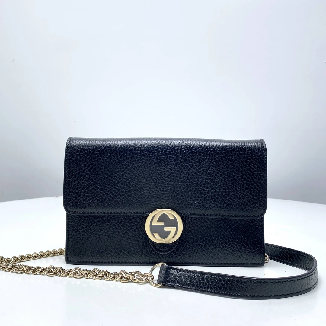 99新 GUCCI/古驰 思斯专属 古驰黑风琴woc THKE357