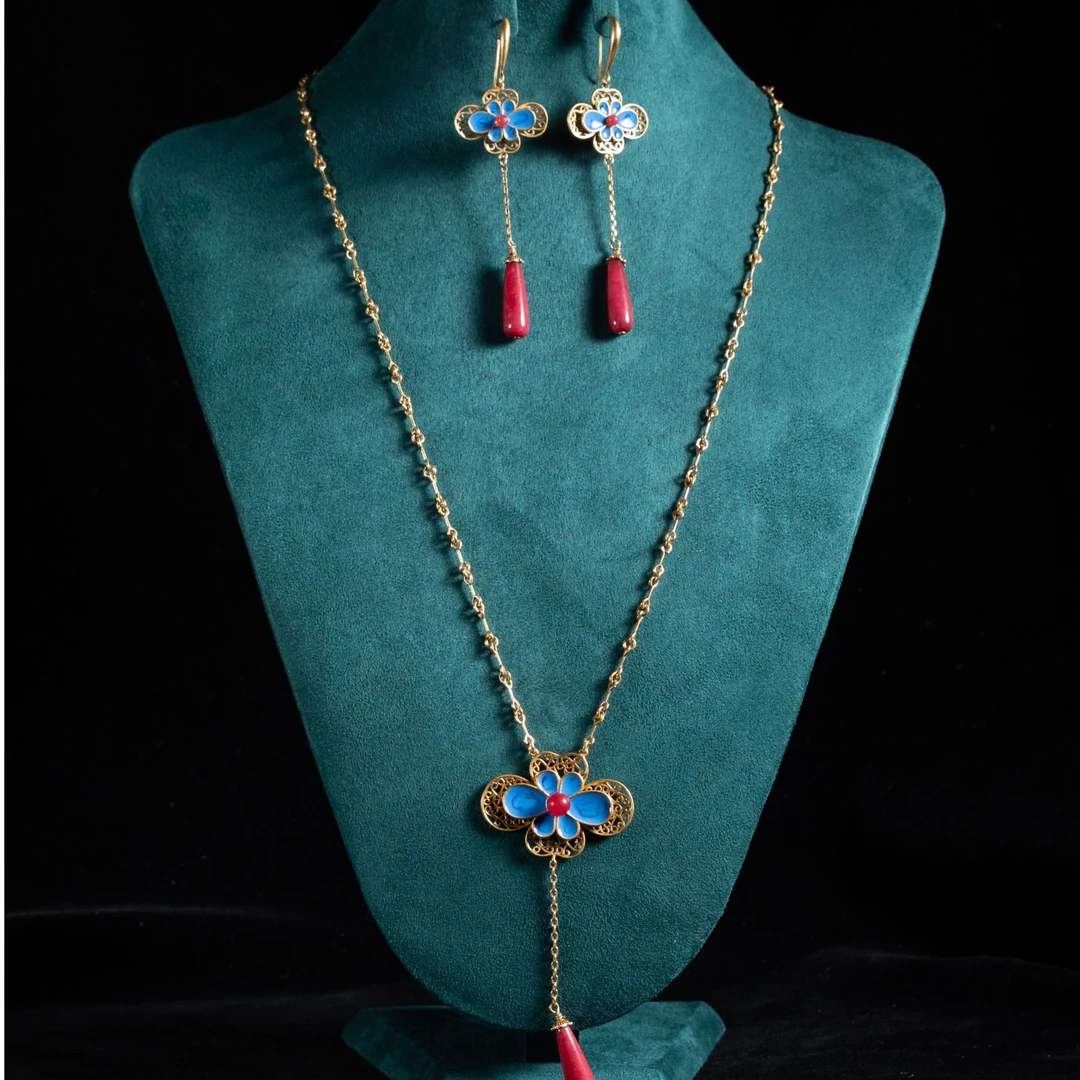 合金珐琅项链 翠澜珠华・雍雅珍饰