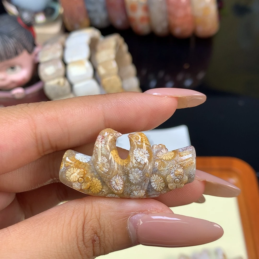 【闪购商品】颈饰未镶嵌硅化珊瑚（珊瑚玉）迷***人