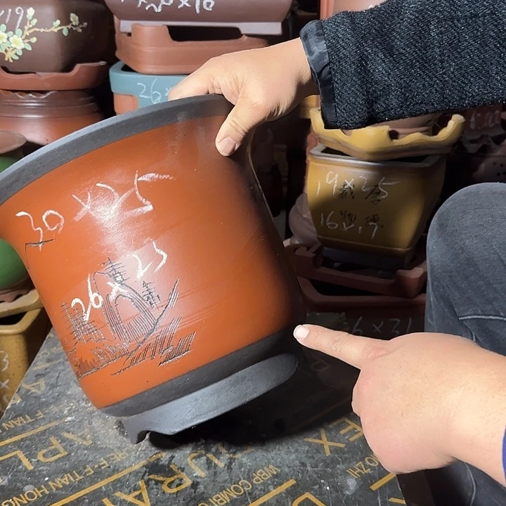 紫砂花盆紫砂花盆