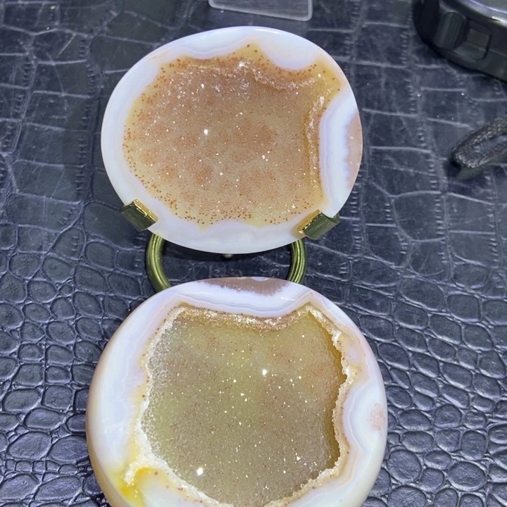 珠宝半成品水晶未镶嵌聚宝盆