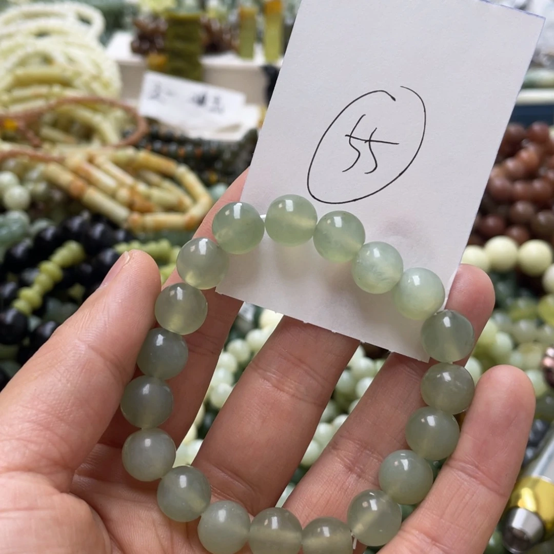 蛇纹石玉手链未镶嵌