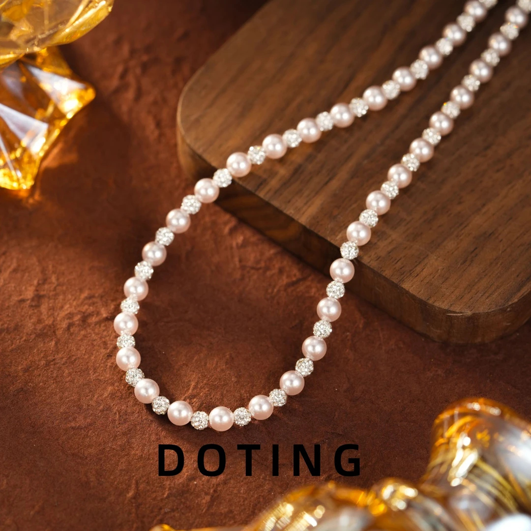 合金仿珍珠项链 《栀子恋曲》珠珠项链ZG-01216